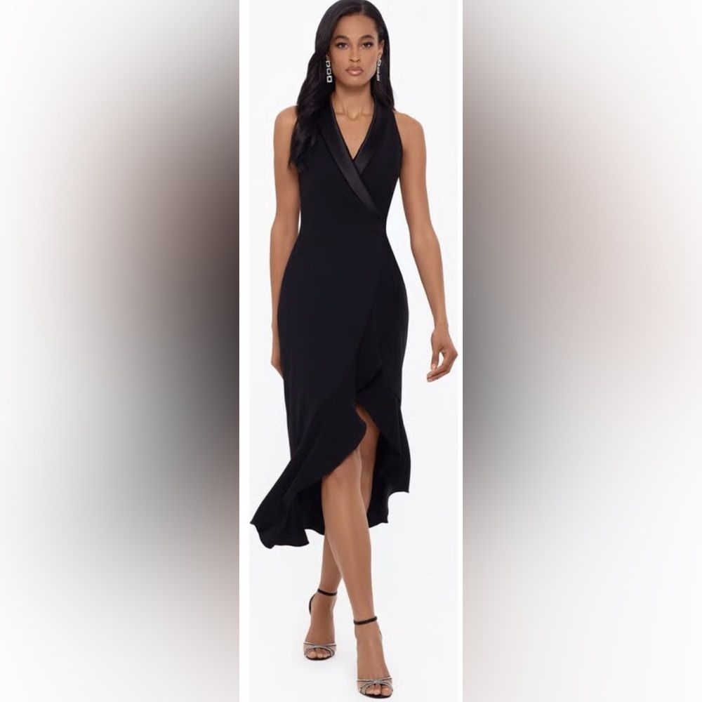 Xscape Black Asymmetrical Dress XSCAPE
High-Low Tuxedo Dress size 16 C24